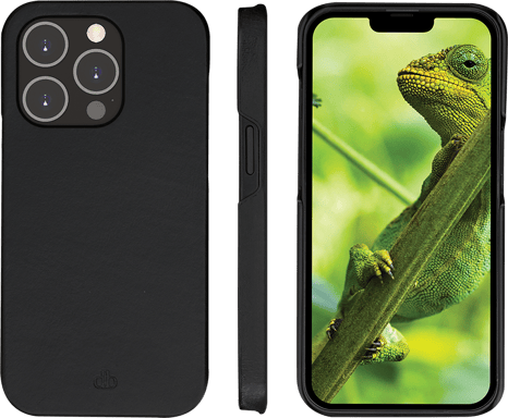 Folio 2 en 1 iPhone 14 Pro Lynge en Cuir Noir DBramante1928