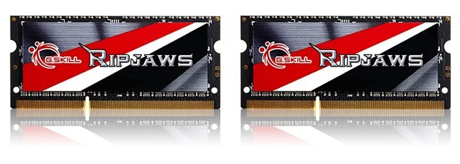 G.Skill Ripjaws F3 1866C11D 16GRSL DDR3 kit : 2 x 8 Go SO DIMM 204 broches 1866 MHz / PC3 14900 CL11 1.35 V mémoire sans tampon non ECC - vue 6