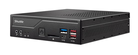 Shuttle Slim PC DH670 , S1700, 2x HDMI, 2x DP , 2x LAN, 2x COM, 8x USB, 1x 2.5'', 2x M.2, fonctionnement permanent 24/7, attaches VESA