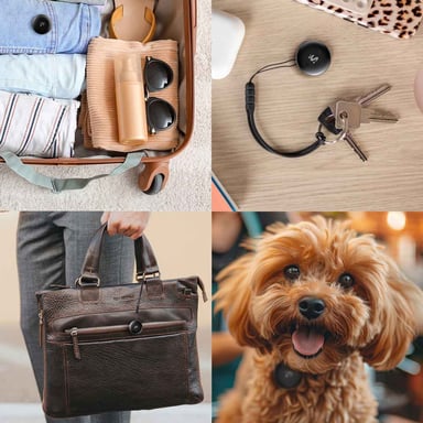 imoshion Wireless Tag - Tracker Bluetooth pour Android - 2 pack - Noir