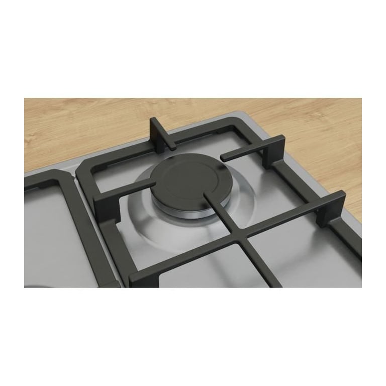 Table Gaz Bosch PGQ7B5K90 – 5 Foyers, Brûleur Wok, Inox - vue 5