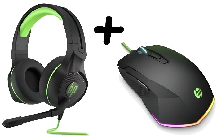 Pack Gaming HP - Souris de jeu 200 et Casque de jeu 400