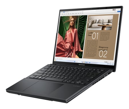 ASUS Zenbook Duo OLED UX8406MA-QL396W - Ordenador Portátil 14'' WUXGA (Intel Core Ultra 9 185H, 32GB RAM, 1TB SSD, Arc Graphics, Windows 11 Home) Gris Tintero - Teclado QWERTY español