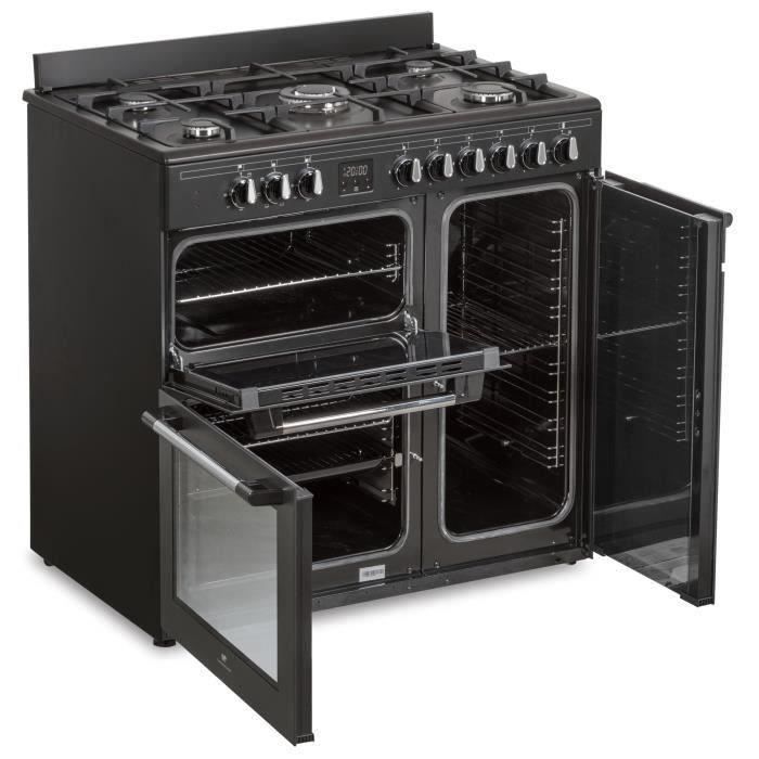 Cuisinière piano gaz 3 fours électriques CONTINENTAL EDISON CECP903FB 5 feux Largeur 90 cm - vue 5