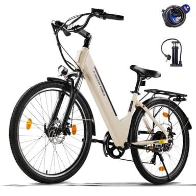 Bicicleta Eléctrico A32 | Motor 250W  | Batería 36V 12.8Ah | Neumáticos de 26 Pulgadas | Velocidad Máx 25 km/h | Autonomía 40 km