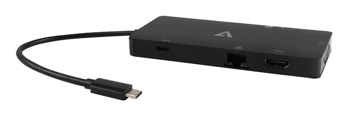V7 UCMINIDOCK-ALTHV base para portátil y replicador de puertos Alámbrico