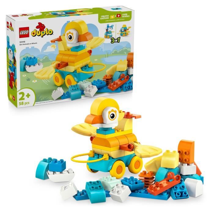 DUPLO Ma Ville 10448 Animaux Sur Roues 3-En-1 - Jeu De Construction Des 2 Ans – Chien - Neuf
