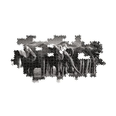 CLEMENTONI - Panorama compacto 1000 piezas - Manada de gigantes