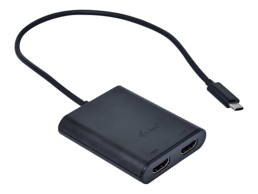 I-TEC USB C to Dual HDMI Port VideoAdapter 2xHDMI Port 4K Ultra HD compatible with Thunderbolt 3