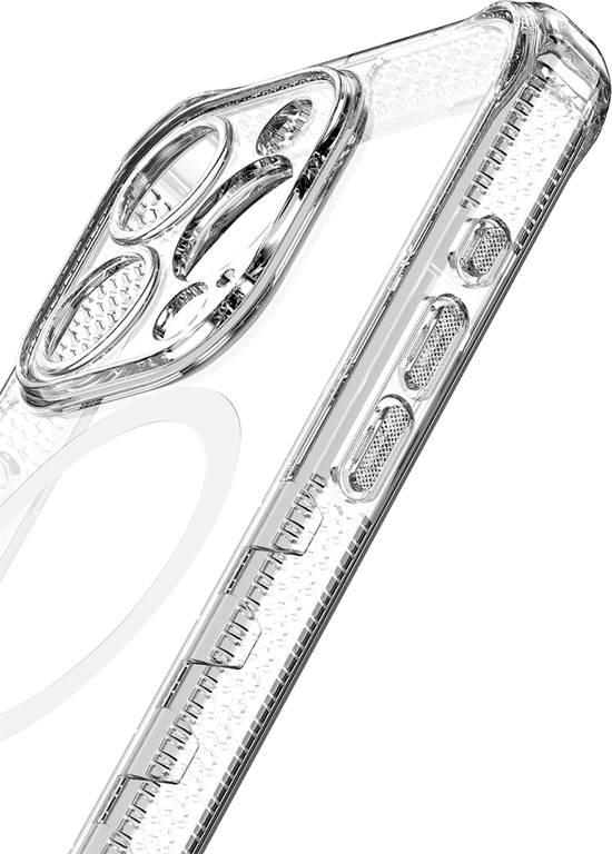 Funda reforzada iPhone 15 Pro Supreme R Clear MagSafe Transparente Itskins