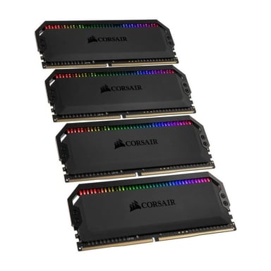 CORSAIR Kit de mémoire DOMINATOR RGB 32 Go (4 x 8 Go) DDR4 DRAM 3 200 MHz C16 (COR0840006607397 )