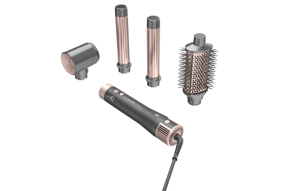 Ga.Ma Multistyler Uniq Aura Airflow Gris, Rose 1500 W 1,8 M - Bon État
