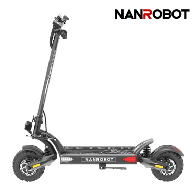 Monopattino elettrico fuoristrada NANROBOT LS7+ con batteria da 72V 35AH e doppi freni idraulici - nero