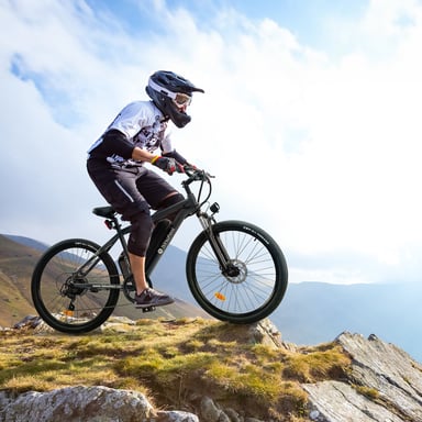 Bicicleta eléctrica isinwheel M10 para adultos, 250 W, batería de 36 V, 10,4 Ah, bicicleta de montaña eléctrica de 26 pulgadas con pantalla LCD-Negro