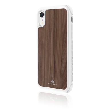 Carcasa protectora ''Robust Real Wood'' para Apple iPhone Xr, Nogal