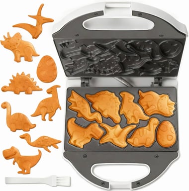 Mini Gaufrier Dino 8 Motifs – Revêtement Antiadhésif