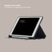 Selencia Coque tablette Vivid pour Apple iPad 6 (2018) 9.7 pouces / iPad 5 (2017) 9.7 pouces - Art Wave Black