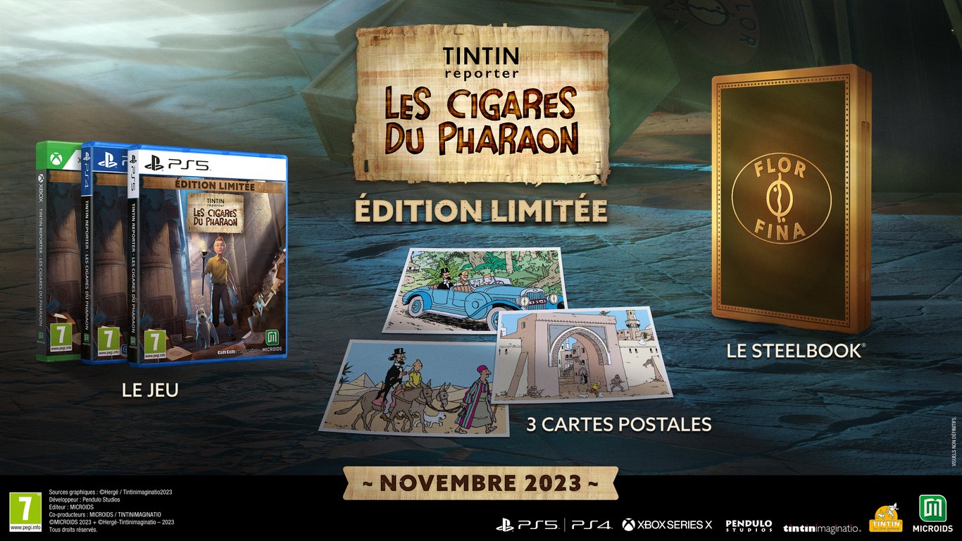 Tintin Reporter Les Cigares Du Pharaon Jeu Xbox Series X Edition Limitée - vue 4
