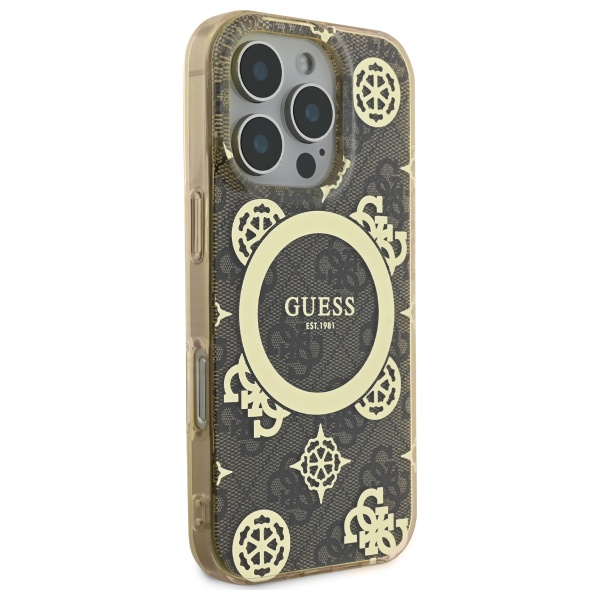 Guess IML Peony On 4G Background Case with MagSafe for iPhone 16 Pro Max 6.9 GUHMP16XH4PYEEW - vue 3