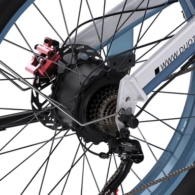 Bicicleta eléctrica DUOTTS N26 de 26 pulgadas, 1500 W, motor doble, batería Samsung de 48 V y 20 Ah