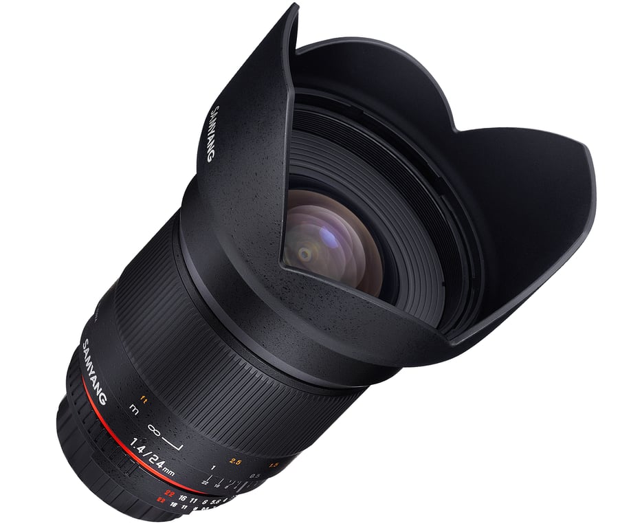 Objectif Samyang 24mm F1.4 ED AS IF UMC – Large, Monture Nikon - vue 3