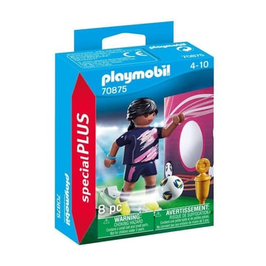 Playset Playmobil Calciatore con muro di porte 70875