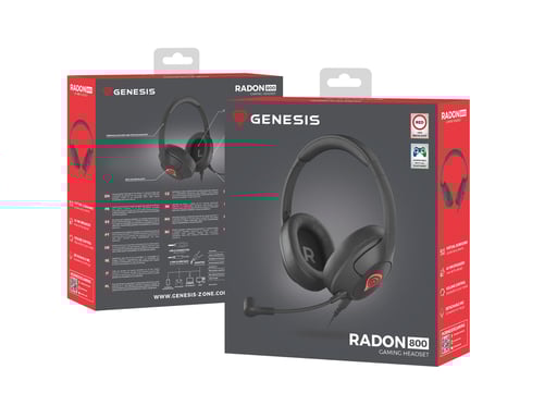 GENESIS RADON 800 Cuffie cablate ad archetto Play USB Type-A Nero