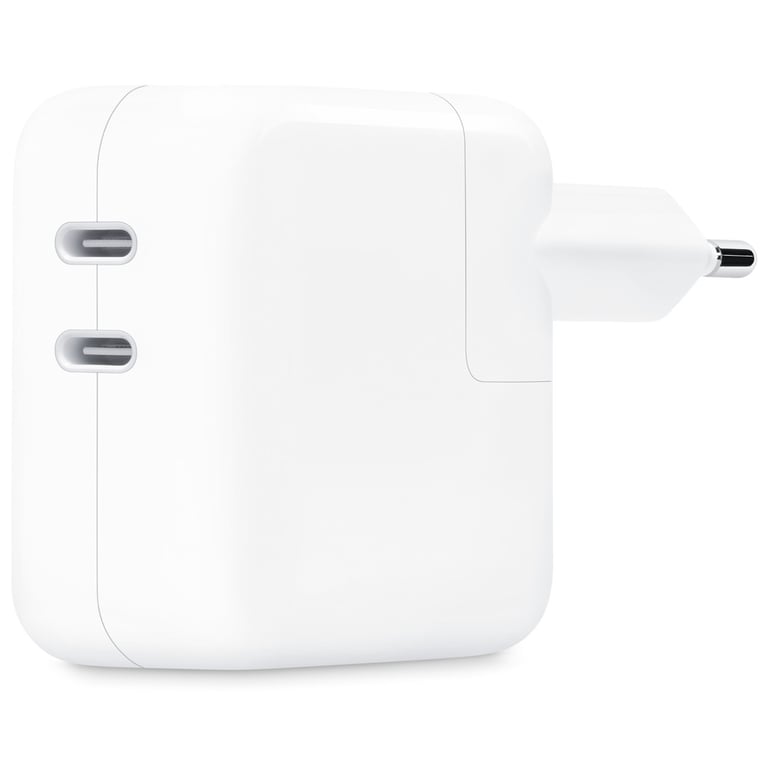 Adaptateur Secteur Double Port Usb Type C 35 Watts Apple Blanc
