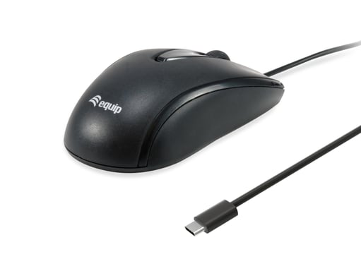 Equip 245116 Mouse da tavolo ottico USB Type-C da 1200 DPI ambidestro
