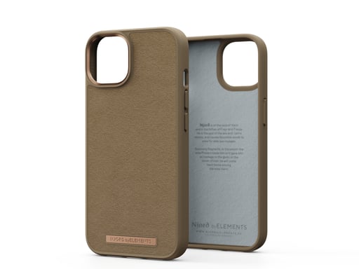 Custodia Njord byELEMENTS Suede Comfort+ - iPhone 14 - Camel Apple iPhone 14