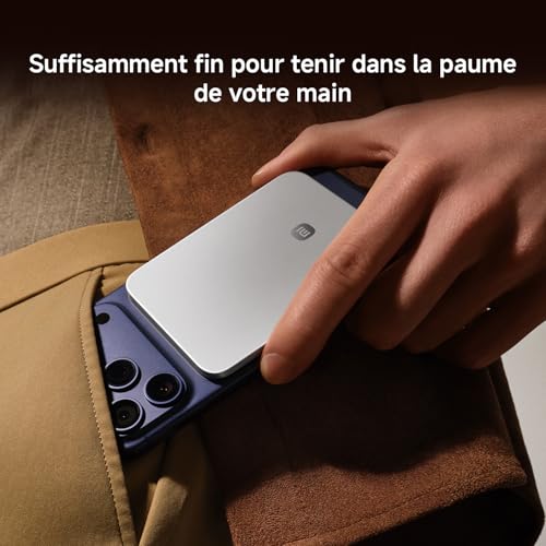 Xiaomi UltraThin Magnetic Power Bank 5000 Cadeaux : câble USB‑C to C écouteurs Type C stocks limités - vue 5