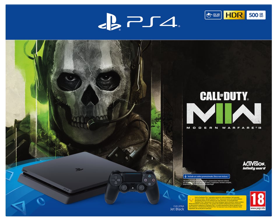 Sony PlayStation 4 500GB + CALL OF DUTY: Modern Warfare 2 500 Go Wifi Bon état - vue 3