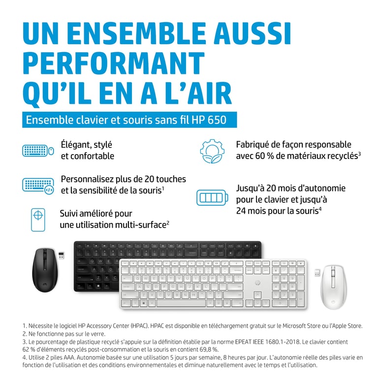 Clavier + 650 sans fil - vue 5