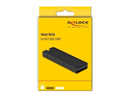 Delock Dissipateur thermique - 18353 - Aluminium - SSD M.2 2280 Noir - vue 3