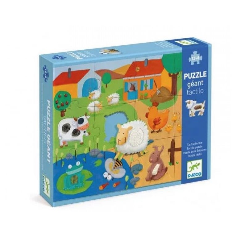Puzzle Géant Tactiloferme Un Jeu Éducatif Tactile pour Enfants Neuf