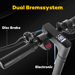 Scooter elettrico Honey Whale E9 con pneumatici ABE da 8,5'' Batteria da 500W 36V 7,5Ah