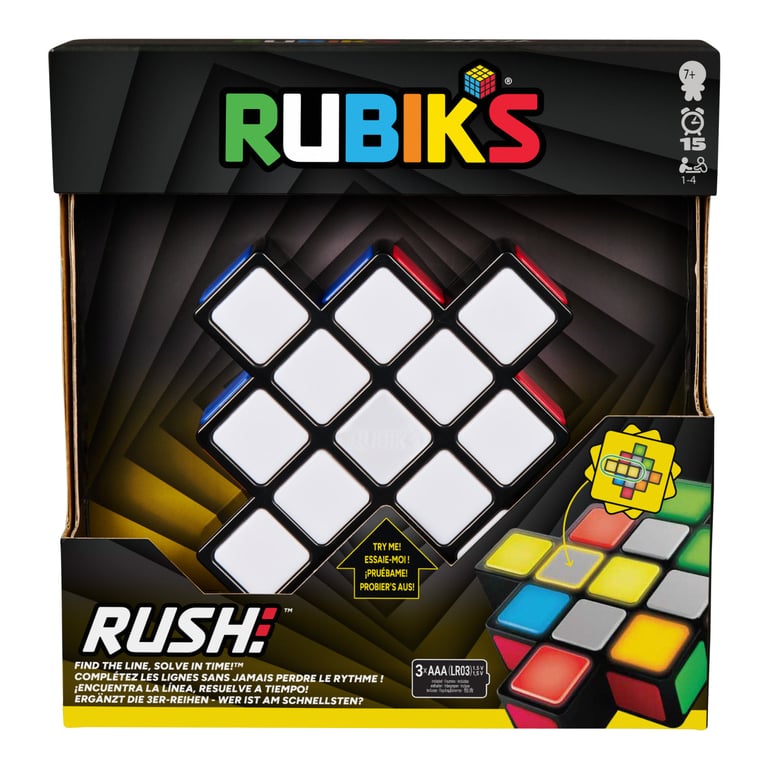 Rubik' Cube Jeu Électronique Et Lumineux Rubiks Rush Réflexes STEM Neuf