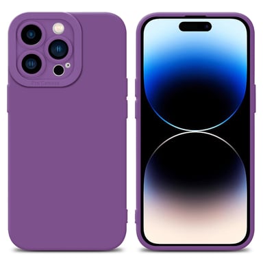 Coque pour Apple iPhone 14 PRO MAX en FLUID VIOLET MAT Housse de protection Étui en silicone TPU flexible