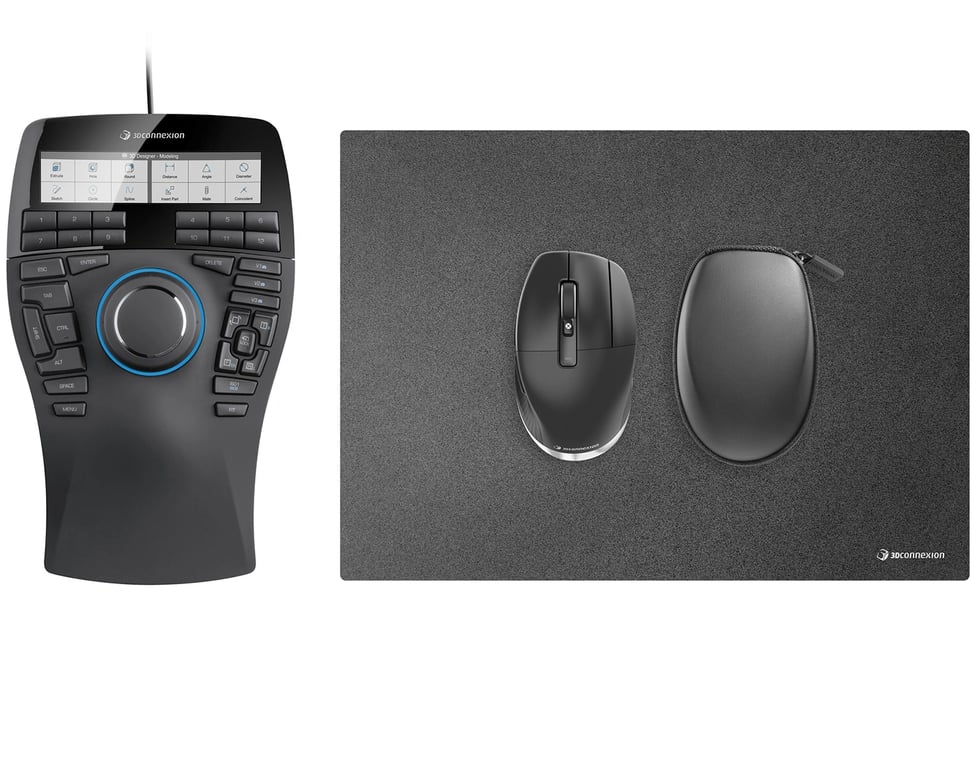 Souris 3Dconnexion SpaceMouse Enterprise Kit 2 – Ambidextre RF Wireless
