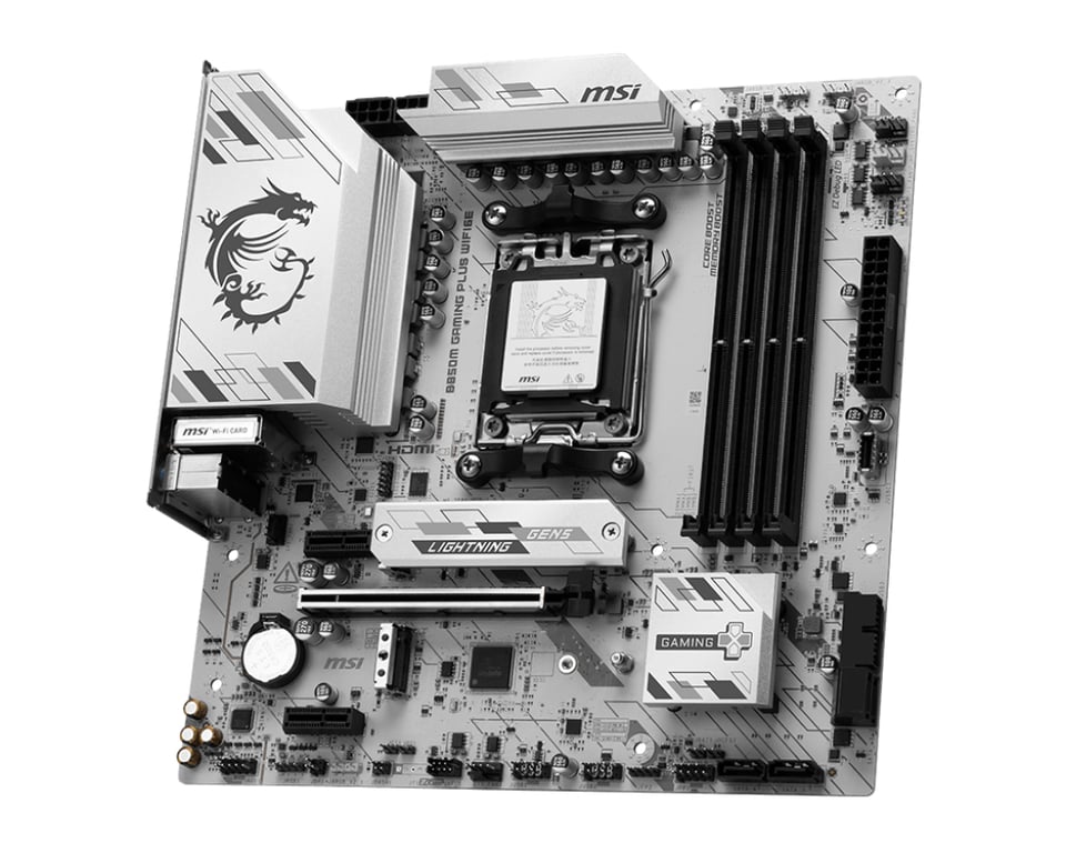 MSI B850M GAMING PLUS WIFI6E AMD B850 Emplacement AM5 micro ATX - Neuf