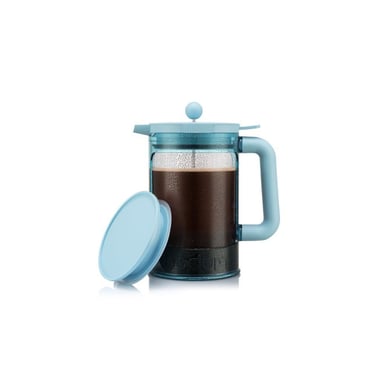 Cafetière à piston BODUM Bean Set Hot & Cold Brew 1,5 L 12 tasses avec couvercle bleu