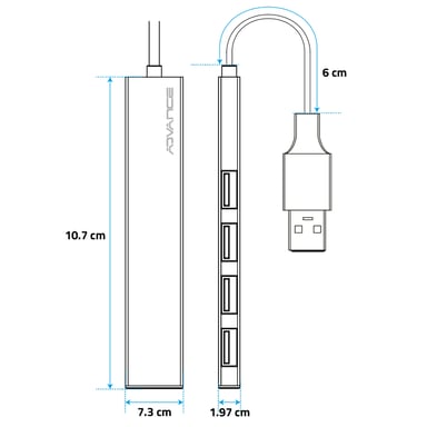 ADVANCE XPAND SMART USB 3.2 Gen 1 (3.1 Gen 1) Type-A 480 Mbit/s Gris