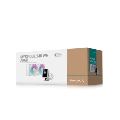 DeepCool Mystique 240 WH ARGB Procesador Sistema de refrigeración líquida todo en uno 12 cm Blanco 1 pieza(s)