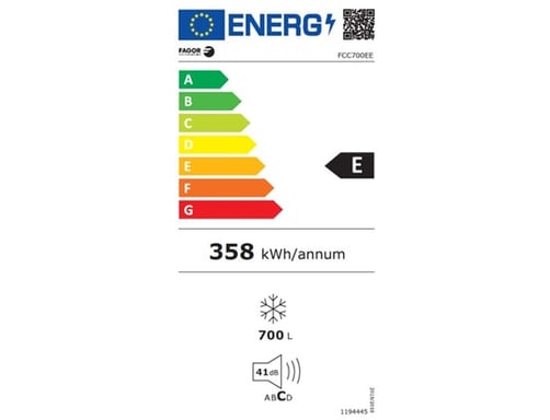 FAGOR FCC700EE – Congélateur coffre 700 L – Hybride 3 en 1 multi-températures – Dégivrage manuel – Éclairage LED – Porte autocompensée – 2 paniers inclus
