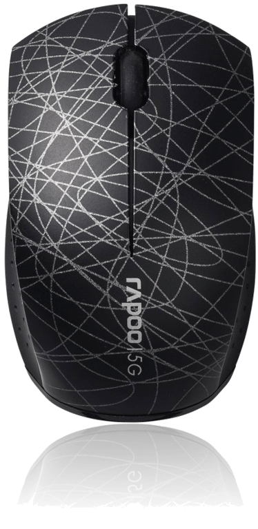 Souris optique Mini sans fil 3300P+ 3 boutons, Noir