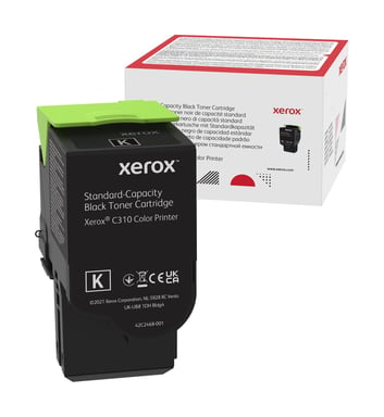 Xerox Cartucho de tóner Negro de Capacidad estándar de 3000 Páginas para Impresora a color C310/multifunción a color C315 006R04356 (XEROX C310 NEGRO CARTUCHO DE TÓNER DE CAPACIDAD ESTÁNDAR 3000 P)