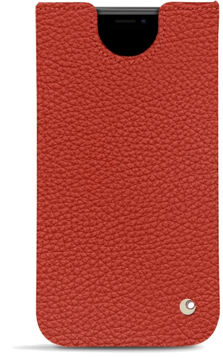 Pochette cuir Apple iPhone 11 Pro Max - PochetteOrange