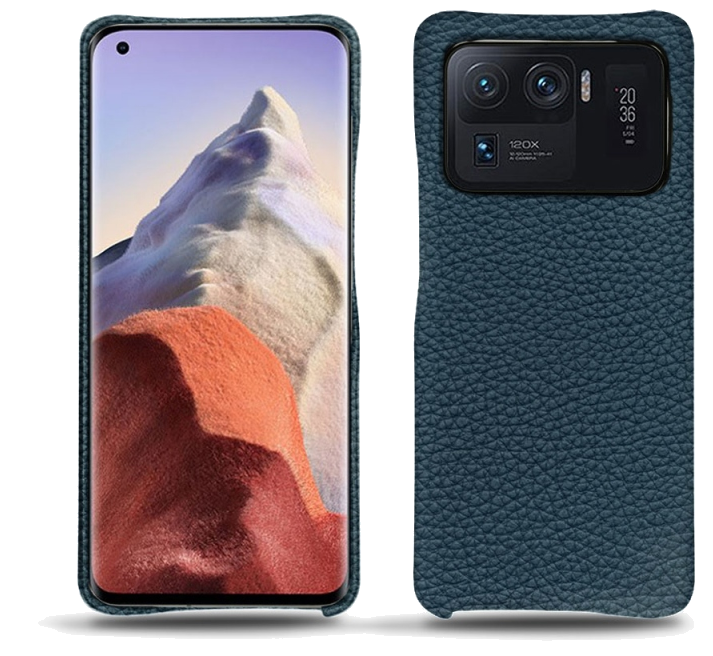 Coque cuir Xiaomi Mi 11 Ultra - Coque arrièreBleu