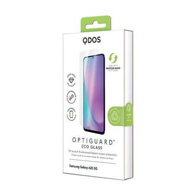 QDOS Verre Trempé pour Samsung Galaxy A25 5G Ultra Résistant Transparent