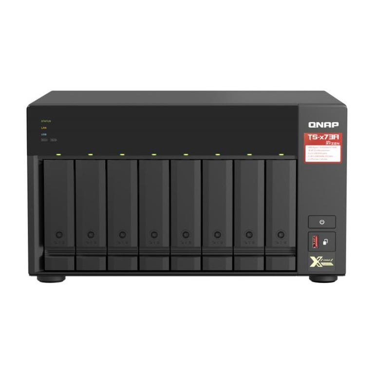 NAS desktop 8Bay 8GB RAM 2x2,5Gbe Nero - Nuevo